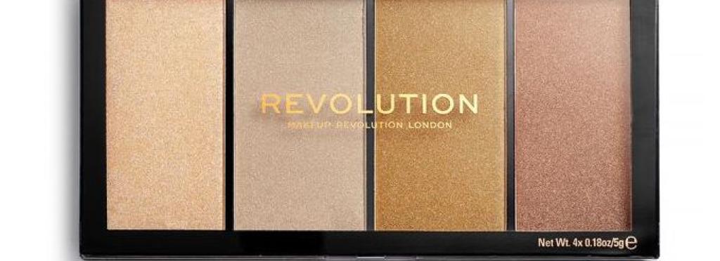 Revolution Small Highlighter Palette - Luster Lights Warm
