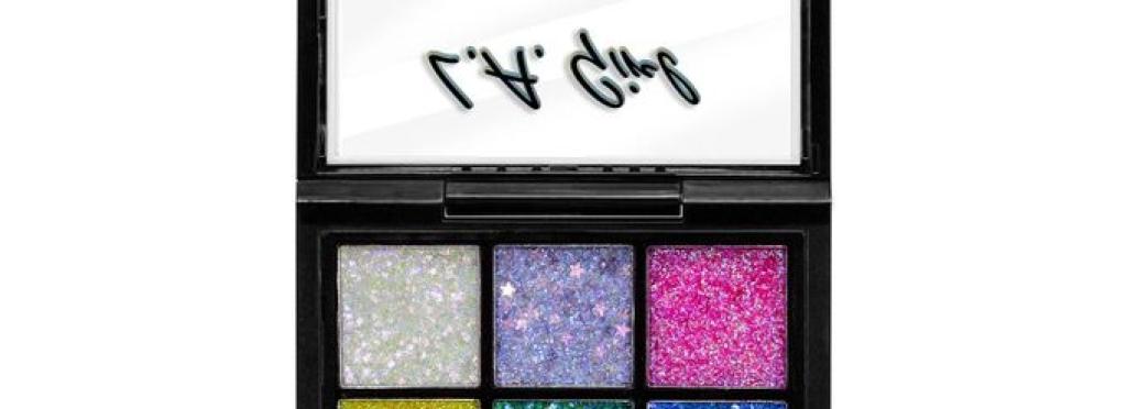 LA Girl glitter eyeshadow palette G96438 9 cheerful shades