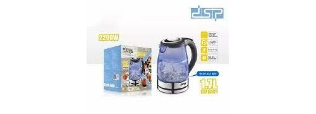 DSP 2200 watts electric kettle 1.7 liters KK1272 - stainless steel with LED lighting