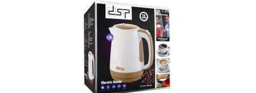 DSP Electric Kettle 1.7L 900W White Model KK1002