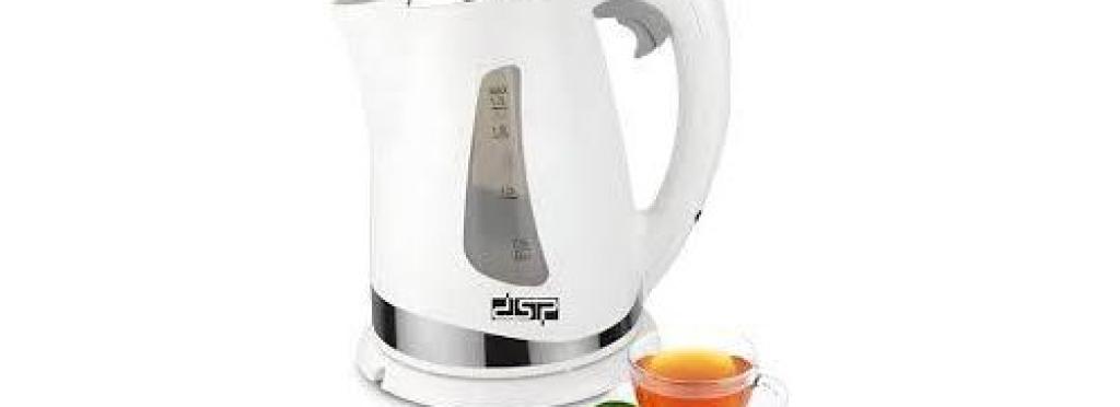 DSP Electric Water Kettle 2200W, 1.7L, White, Model KK1110