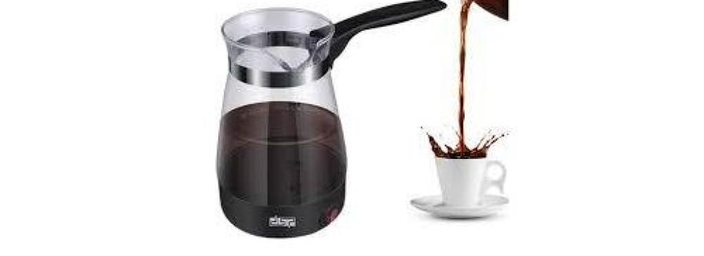 DSP Turkish Coffee Maker KA3037 600W - Heat-resistant Cup - Filter and Water Indicator