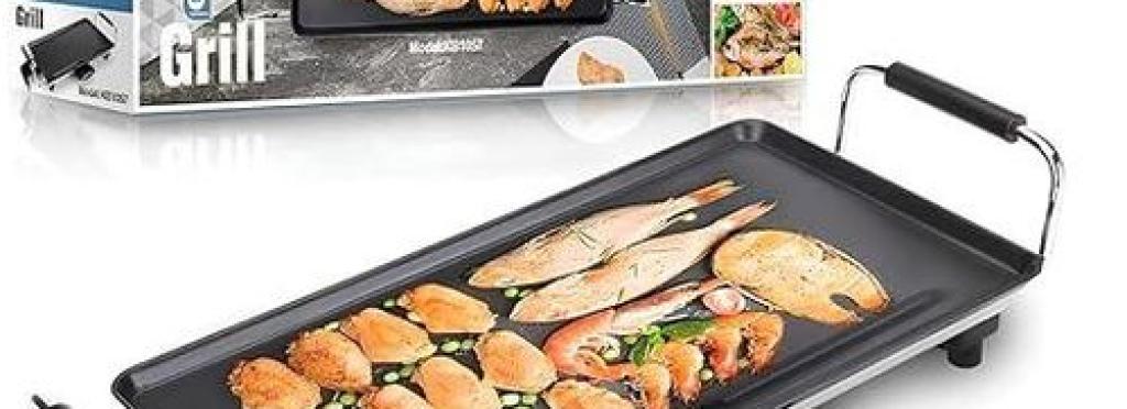 DSP Electric Grill 2000W with Aluminum Die-Cast Plate and Non-Stick Coating Model KB1057