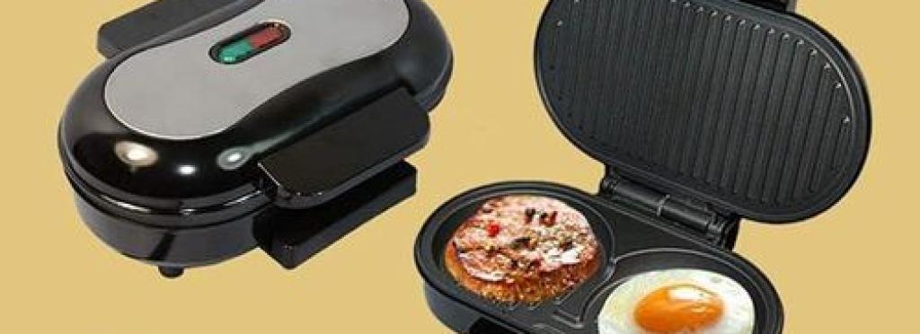 DSP Electric Sandwich Toaster KC1124 - 1400W - Aluminum Plate with Non-Stick Coating - Multi-Purpose