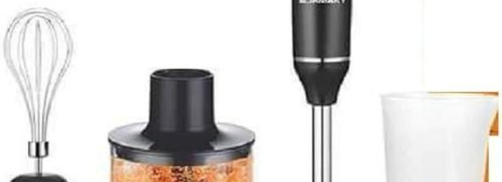 DSP 500W Hand Blender - KM1093 - 500W Power - Copper Motor - Stainless Steel Blades