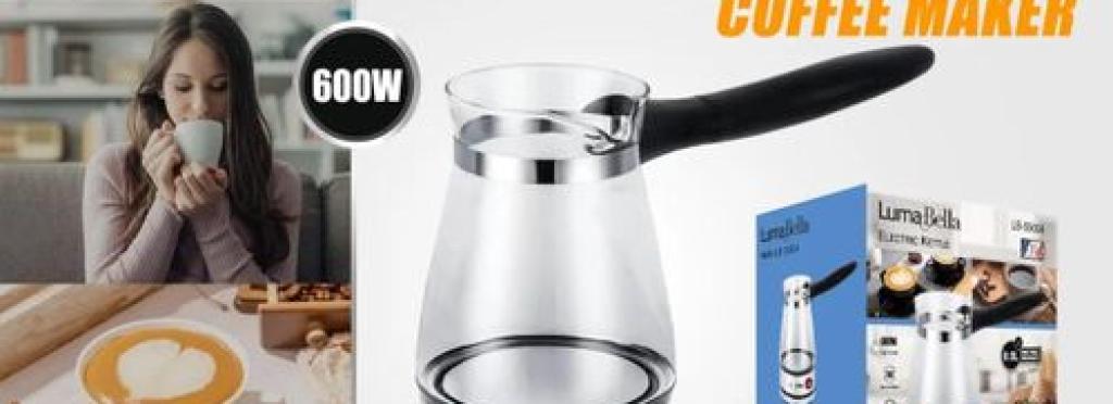 Luma Bella Turkish Coffee Machine B-59004 with 600 watts - Stainless steel - Silver color