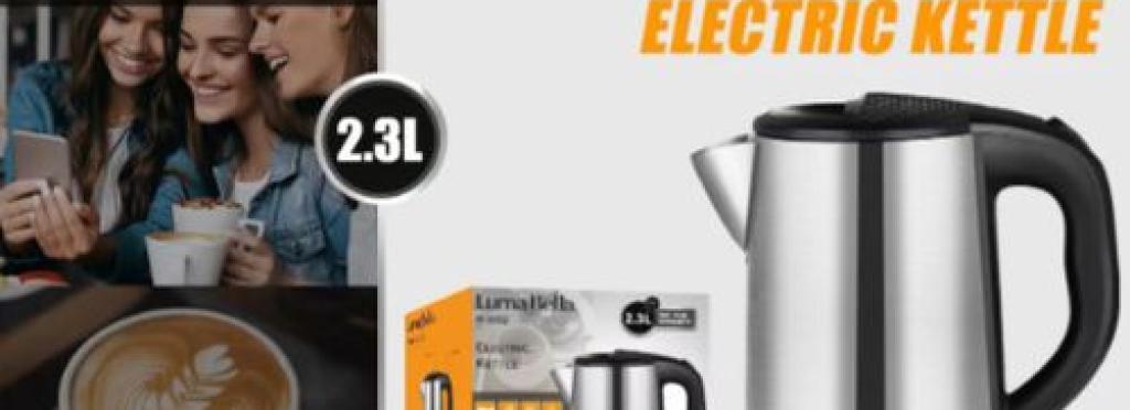 Luma Bella Electric Kettle 2.3L - 1800W B-3002 Silver