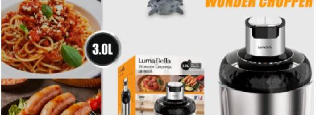 Luma Bella Vegetable and Meat Chopper LB-56005 - 3.0 Liter - 800W - Metal Body