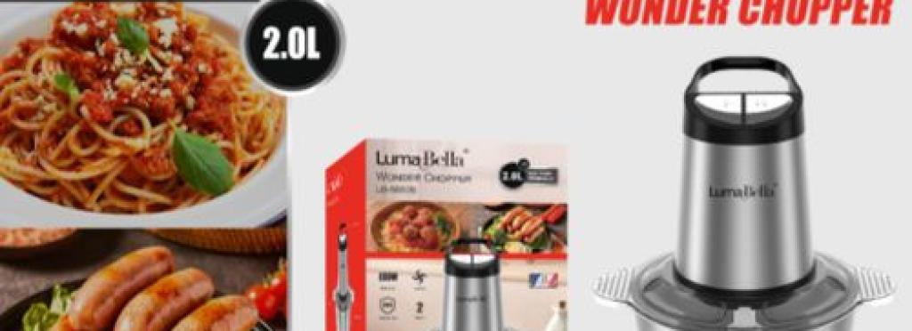 Luma Bella Vegetable and Meat Chopper LB-56008 - 2.0 Liter - 800W - Metal Body