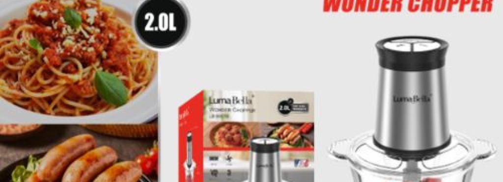 Luma Bella Vegetable and Meat Chopper LB-56010 - 2.0 Liter - 800W - Metal Frame