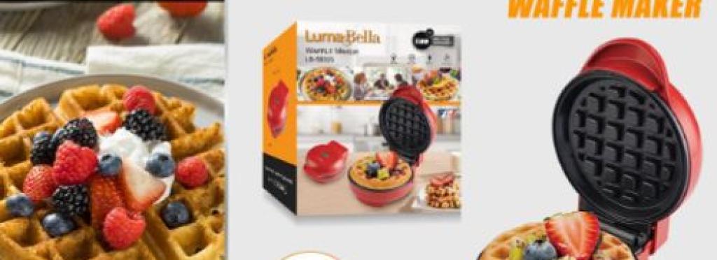 Luma Bella Waffle Maker 550W Red LB-58025