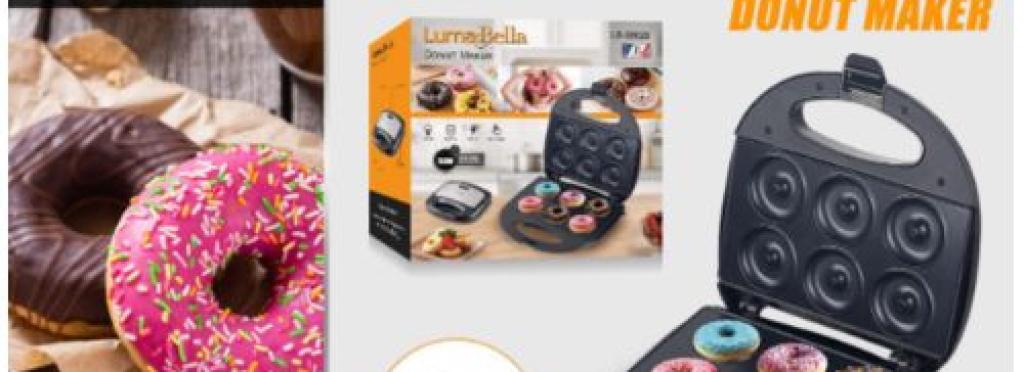 Luma Bella donut maker LB-58026 - 750 watts, non-stick coating, easy to use