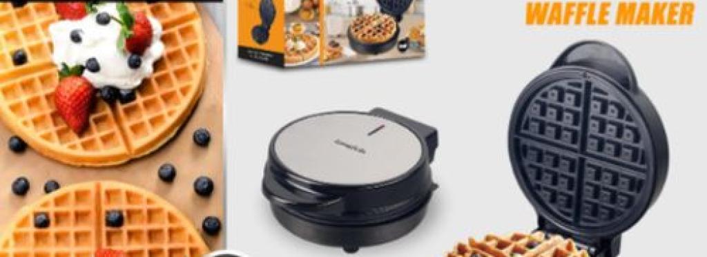 Luma Bella electric waffle maker - 750 watts, black, model LB-58012