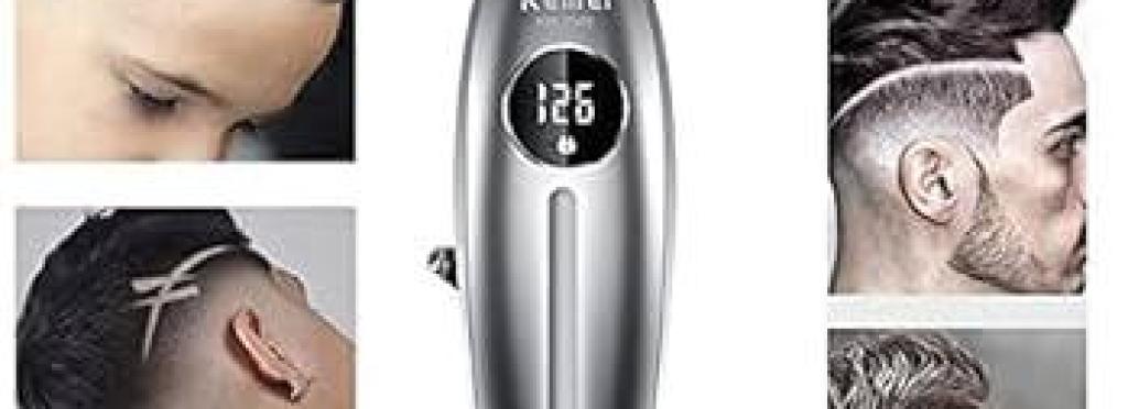 Km-1948 professional electric hair clipper for men - rechargeable, multi-comb, stainless steel blades