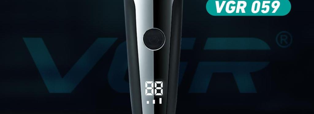 V-059 - Professional electric hair clipper for men from VGR - Rechargeable - 6 heads - Dry operation