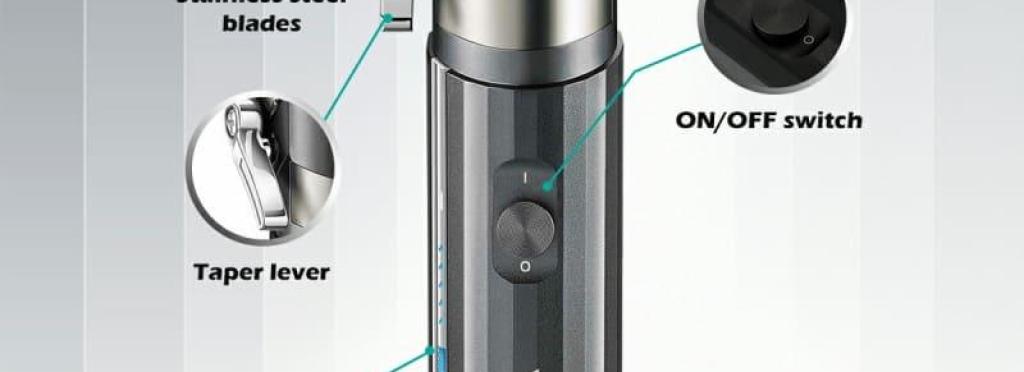 V-687 - Professional electric hair clipper from VGR, rechargeable, cordless, with 4 comb attachments, for men