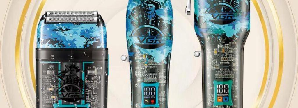 V-645 - Professional electric hair clipper for men, rechargeable - stainless steel blades - lithium-ion battery - LED display