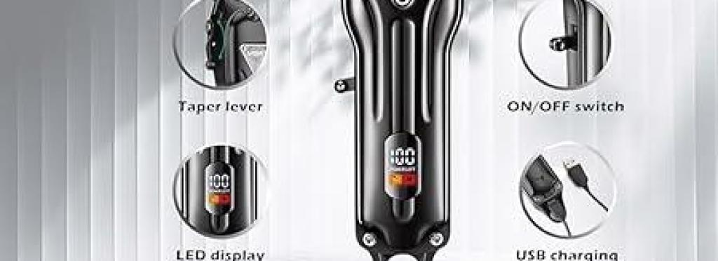 V-051 Professional Electric Hair Clipper for Men - Rechargeable with Ceramic Blades, 2500 mAh Lithium Ion Battery
