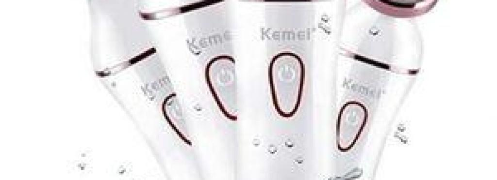 Kemei KM-7202 Hair Removal Machine for Body and Face - Tweezers Technology, USB Charging, Dry and Wet Use