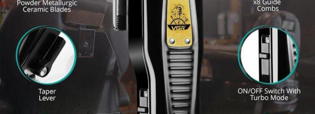 V-651 - Professional Electric Hair Clipper for Men - Rechargeable - Stainless Steel Blades - Multi-Speed