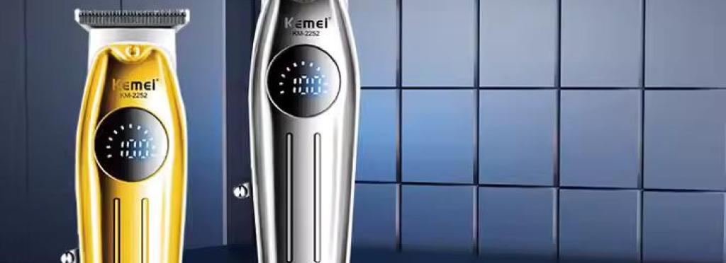 Km-2252 Professional Electric Hair Clipper for Men - Rechargeable - Multi-Head - Comfortable Design