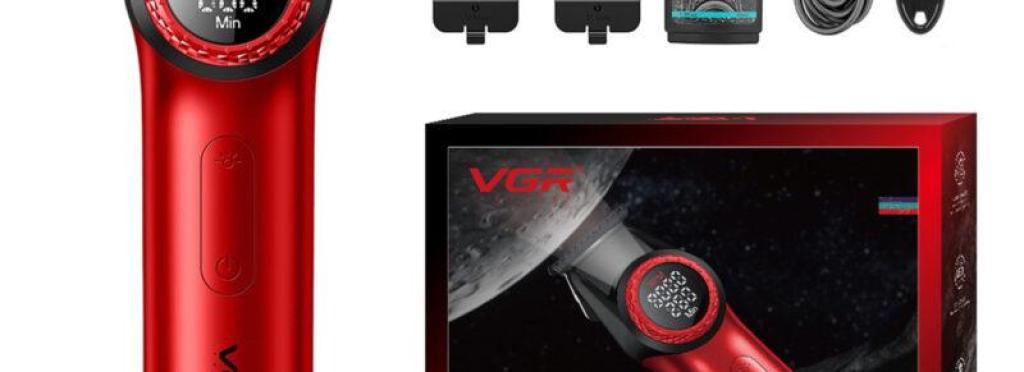 V-977 - Professional Electric Hair Clipper for Men Rechargeable - VGR - with High-Density Blades
