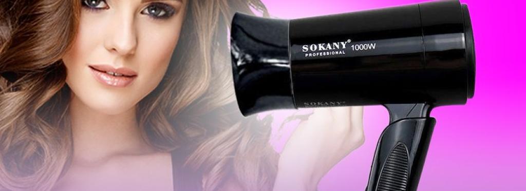 Small foldable Sokany hair dryer