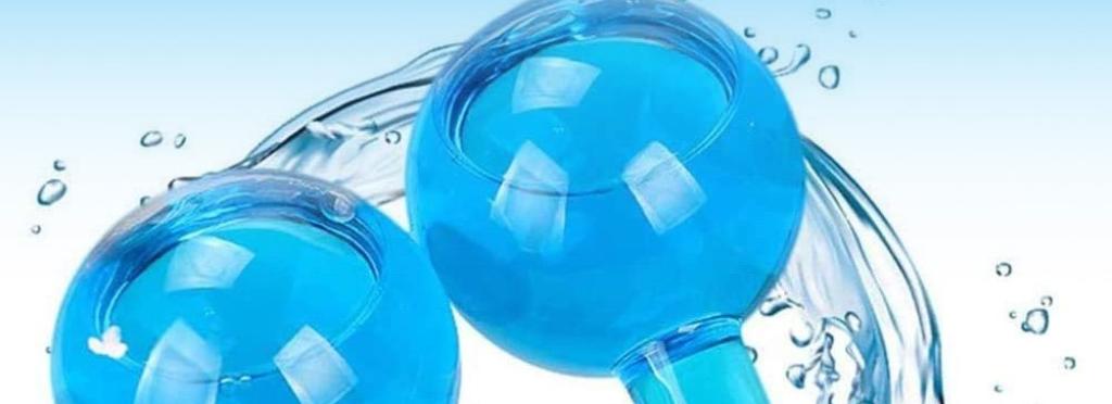 Facial cooling balls for fatigue and blackheads