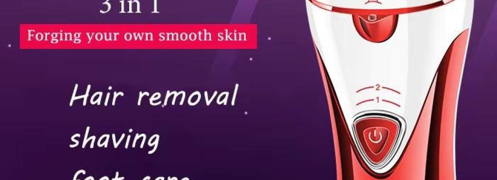 Kemei KM-1207 Hair Removal Machine – 3 in 1 for Women – Stainless Steel – 220-240 Volts