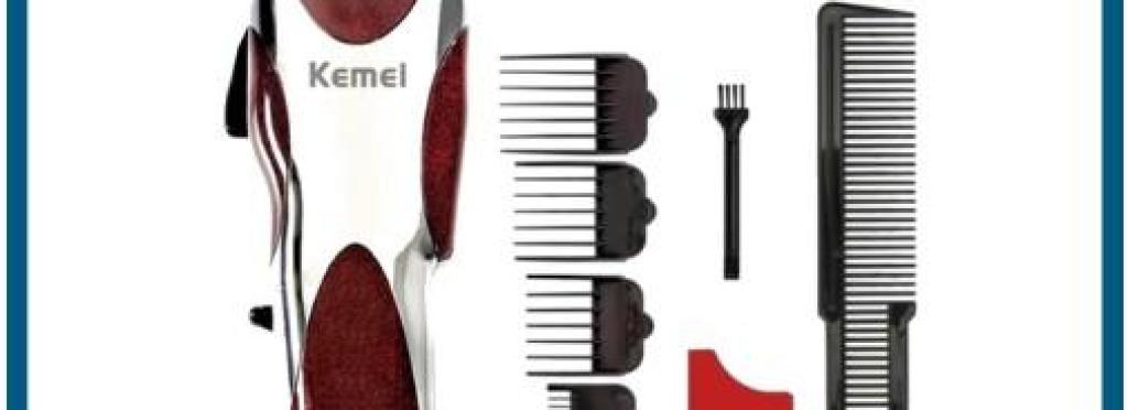 KM-8856 Professional Electric Hair Clipper for Men – Rechargeable – 4 Heads – from Kemei