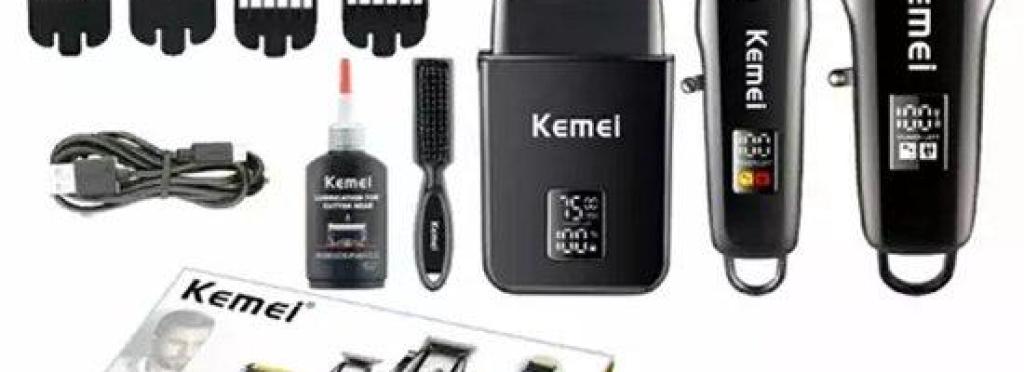 KM-8531 – Professional Electric Hair Clipper for Men from Kemei, Rechargeable, Multi-Function, Digital Screen