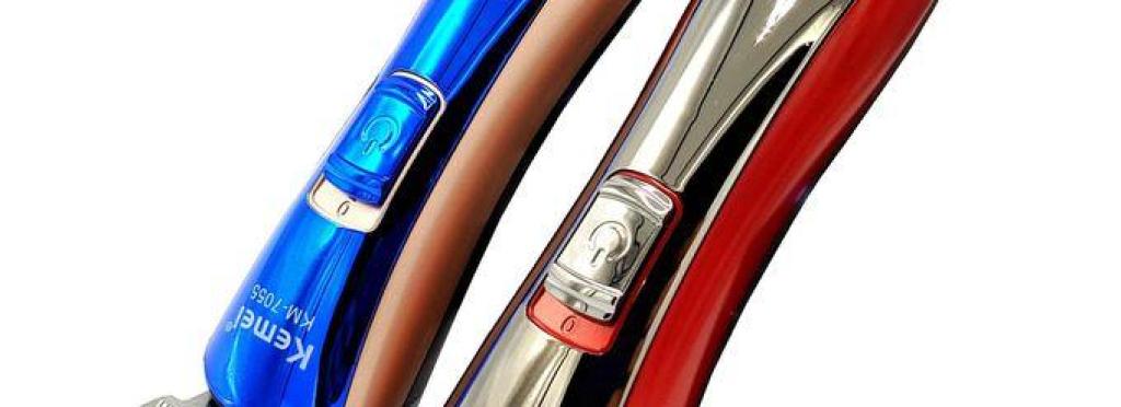Kemei Km-7055 Electric Hair Clipper for Men - Professional, Rechargeable, Multiple Lengths