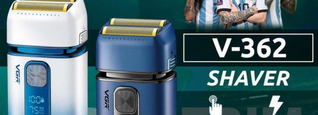 V-362 - Professional Electric Hair Clipper for Men from VGR - Rechargeable, Multi-Color, Stainless Steel Blades