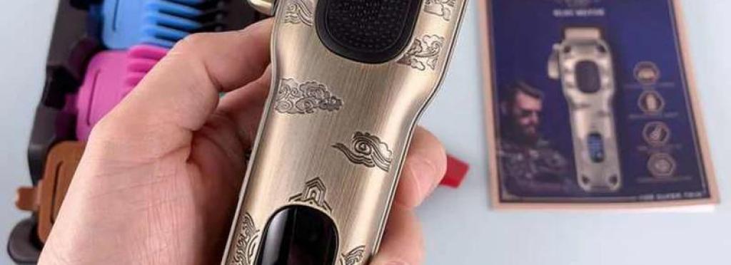 VGR V-027 Professional Electric Hair Clipper for Men - Rechargeable, Wireless, Titanium Blades, 8 Guide Combs