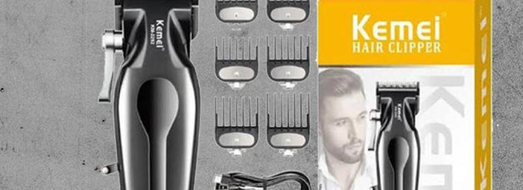 Kemei KM-2296 Professional Electric Hair Clipper for Men - Wireless, USB Rechargeable, Multi-Purpose