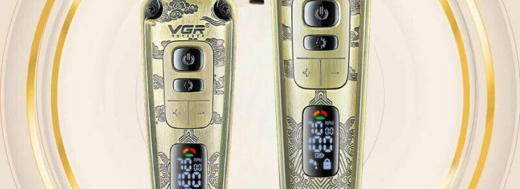 VGR V-643 Professional Metal Electric Hair Clipper with Digital Display and Ceramic Blades for Men