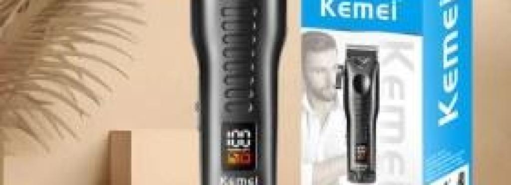 Kemei KM-1136 - Professional Electric Hair Clipper for Men, Rechargeable, Multifunctional