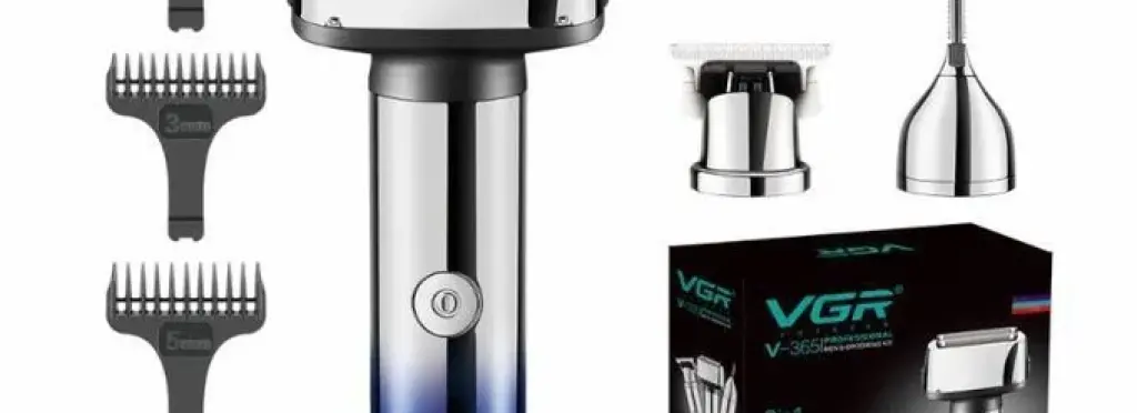VGR 5-Head Water-Resistant Hair Clipper - V-365 Smoothing Machine