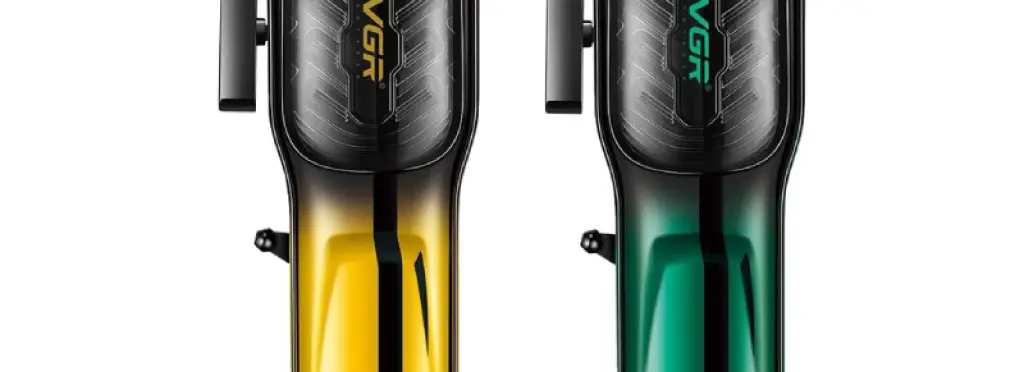 VGR Professional Hair Clipper - V-654 Smoothing in Yellow and Green