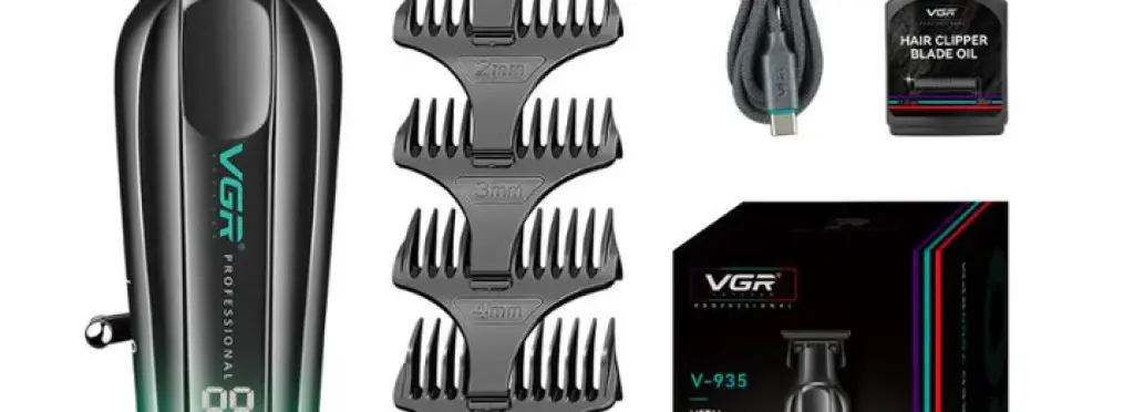 VGR Professional Hair Clipper - V-935 Model with Metal Body and 7000 RPM Motor