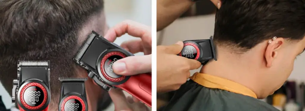 VGR Original Trimmer Set - V-001+977 Model with LCD Display and Comprehensive Accessories