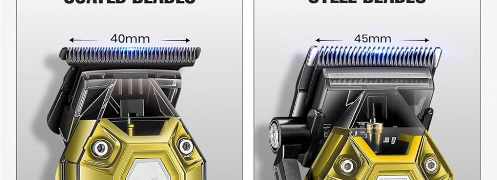VGR Professional Shaving Set - V-900+600 Model with Ceramic Blades and LED Display