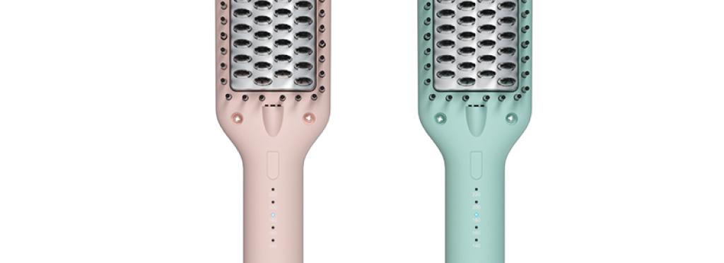 VGR-592 Ionic Ceramic Hair Straightening Brush - 5 Heat Levels, Burn-Proof Protection for Kids and Adults, Auto-Shutoff, 1.8 Meter Rotating Cable
