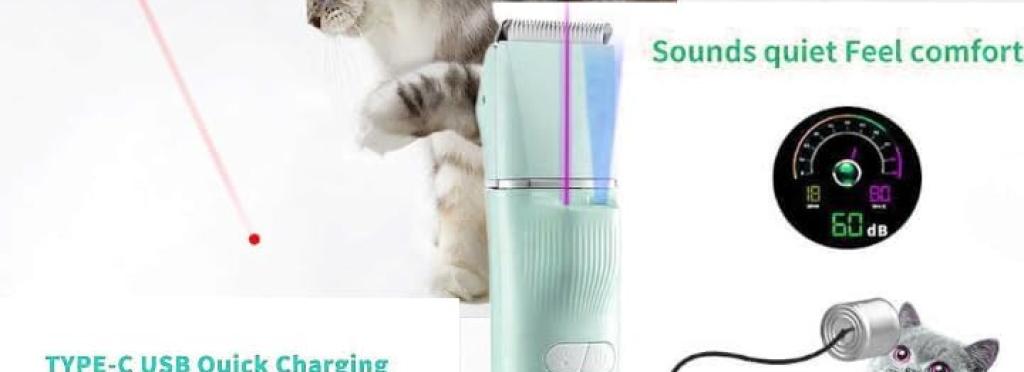 VGR Professional Pet Grooming Clipper V-219 - Cordless/Corded, Stainless Steel Blades, Ultra-Quiet Motor, 100-Minute Battery, Lightweight Design