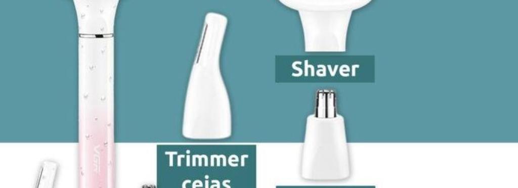 VGR Professional Women's Body Hair Removal Clipper V-611 3-in-1 - Easy and Smooth Hair Removal for Legs, Armpits, and Sensitive Areas, with Wireless Design