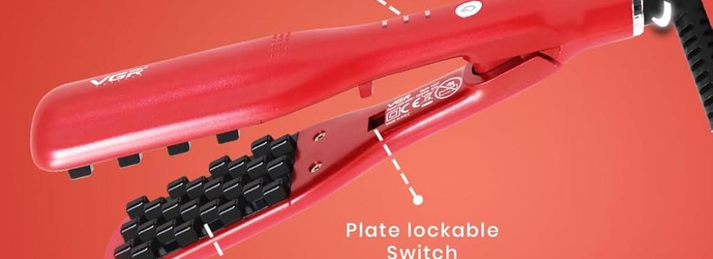 VGR 531 Professional Hair Volumizer and Curler - Cubic Ceramic Plate 3 in 1 for Natural Volumizing