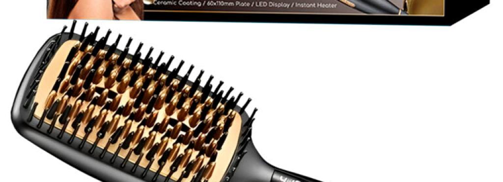 Professional hair straightening brush with negative ion technology VGR V-527