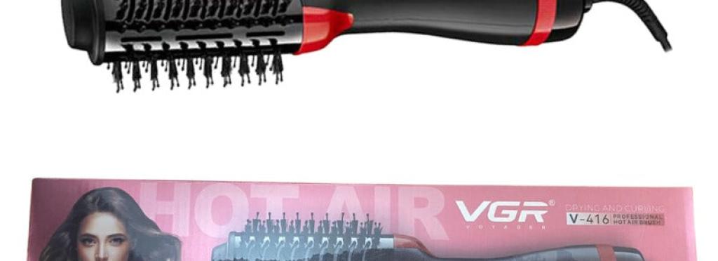 Professional hair straightening brush and dryer for women VGR V-416