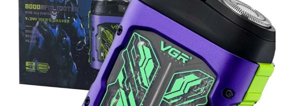 VGR V-344 IPX6 Professional Dual-Blade Rotary Shaver for Men