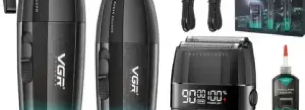 Professional Hair Clipper Set VGR V-640 S3 Digital 3 in 1 Rechargeable (Clipper + Trimmer + Shaver)